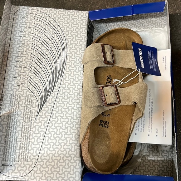 NIB BIRKENSTOCK ARIZONA TAUPE REGULAR - Picture 3 of 4
